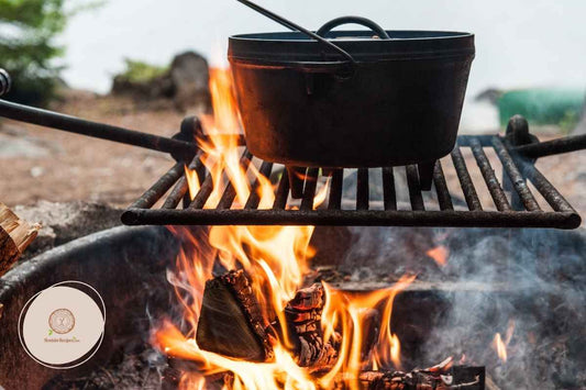 family campfire cooking